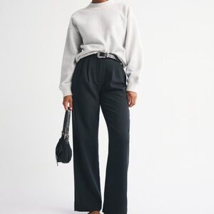 Abercrombie & Fitch Curve Love Sloane Tailored Wide Leg Pant Size 25 L